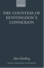 Cover of: The Countess of Huntingdon's Connexion by Alan Harding