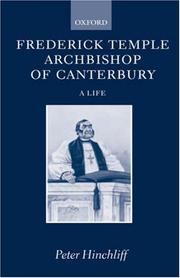 Frederick Temple, Archbishop of Canterbury by Peter Bingham Hinchliff