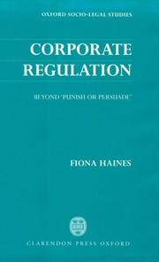 Cover of: Corporate regulation: beyond "punish or persuade"