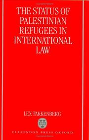 Cover of: The Status of Palestinian Refugees in International Law