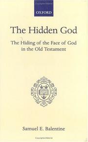 Cover of: hidden God: the hiding of the face of God in the Old Testament