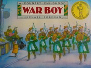 Cover of: War boy: a country childhood