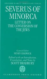 Cover of: Severus of Minorca by Severus of Minorca