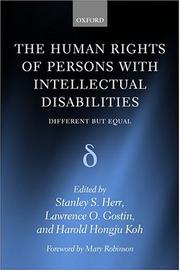 Cover of: The Human Rights of Persons with Intellectual Disabilities by 