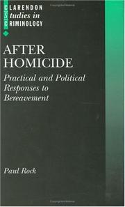 Cover of: After homicide: practical and political responses to bereavement