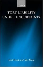 Cover of: Tort Liability Under Uncertainty