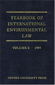 Cover of: Yearbook of International Environmental Law: Volume 8: 1997 (Yearbook of International Environmental Law)