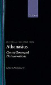 Cover of: Contra gentes by Athanasius Saint, Patriarch of Alexandria