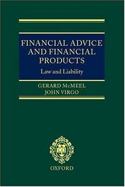 Financial advice and financial products by Gerard McMeel, John Virgo