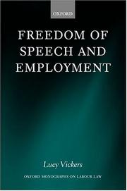 Cover of: Freedom of speech and employment