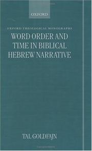 Word order and time in Biblical Hebrew narrative by Tal Goldfajn