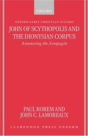 Cover of: John of Scythopolis and the Dionysian corpus: annotating the Areopagite