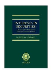 Cover of: Interests in securities by Joanna Benjamin, Joanna Benjamin