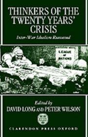 Cover of: Thinkers of the Twenty Years' Crisis: Inter-War Idealism Reassessed