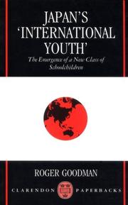 Cover of: Japan's "International Youth" by Roger Goodman