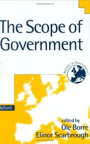 Cover of: The scope of government | 