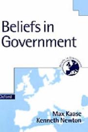 Cover of: Beliefs in government