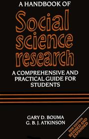 Cover of: A handbook of social science research