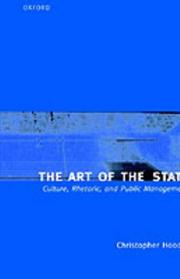 Cover of: The art of the state by Christopher Hood