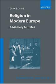 Cover of: Religion in modern Europe: a memory mutates