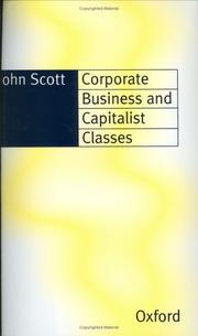 Cover of: Corporate business and capitalist classes