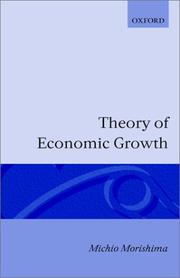 Cover of: Theory of economic growth.