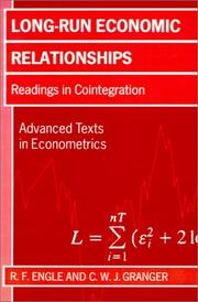Cover of: Long-run economic relationships: readings in cointegration