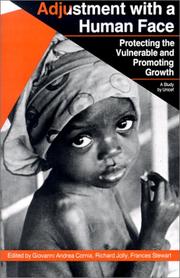 Cover of: Adjustment with a Human Face: Volume I by Giovanni Andrea Cornia, Richard Jolly, Frances Stewart