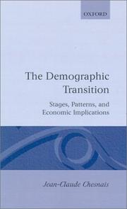 Cover of: The demographic transition by Jean-Claude Chesnais