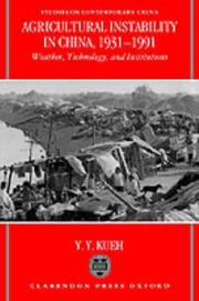 Cover of: Agricultural instability in China, 1931-1991: weather, technology, and institutions