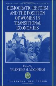 Cover of: Democratic reform and the position of women in transitional economies by edited by Valentine M. Moghadam.