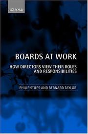 Cover of: Boards at Work: How Directors View Their Roles and Responsibilities