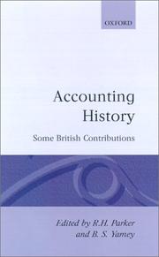 Cover of: Accounting history by edited by R.H. Parker and B.S. Yamey.