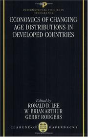 Cover of: Economics of Changing Age Distributions in Developed Countries (International Studies in Demography) by 