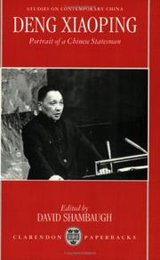 Cover of: Deng Xiaoping: Portrait of a Chinese Statesman (Studies on Contemporary China)