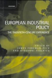Cover of: European Industrial Policy | 