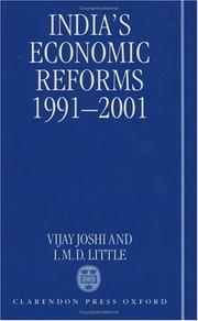 Cover of: India's economic reforms, 1991-2001