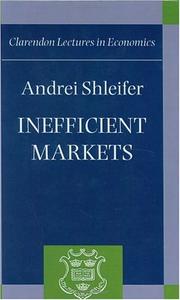 Cover of: Inefficient Markets by Andrei Shleifer