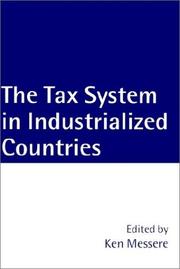 Cover of: The tax system in industrialized countries by edited by Ken Messere.