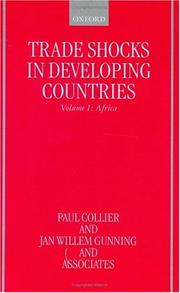 Cover of: Trade shocks in developing countries