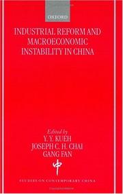 Cover of: Industrial reform and macroeconomic instability in China