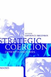 Cover of: Strategic Coercion: Concepts and Cases