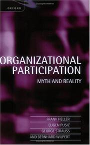 Cover of: Organizational Participation: Myth and Reality