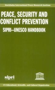 Cover of: Peace, Security, and Conflict Prevention: SIPRI-UNESCO Handbook (A Sipri Publication)