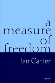 Cover of: A measure of freedom
