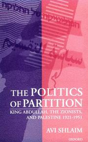 The politics of partition by Avi Shlaim