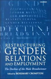 Cover of: Restructuring Gender Relations and Employment by Rosemary Crompton