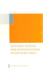 Cover of: Electoral systems and democratization in Southern Africa
