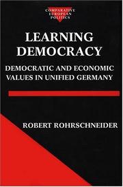 Cover of: Learning Democracy by Robert Rohrschneider, Robert Rohrschneider