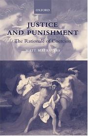 Cover of: Justice and Punishment: The Rationale of Coercion